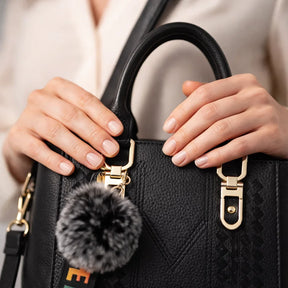 Bolso de Asa Corta de Piel para Mujer - Cherry