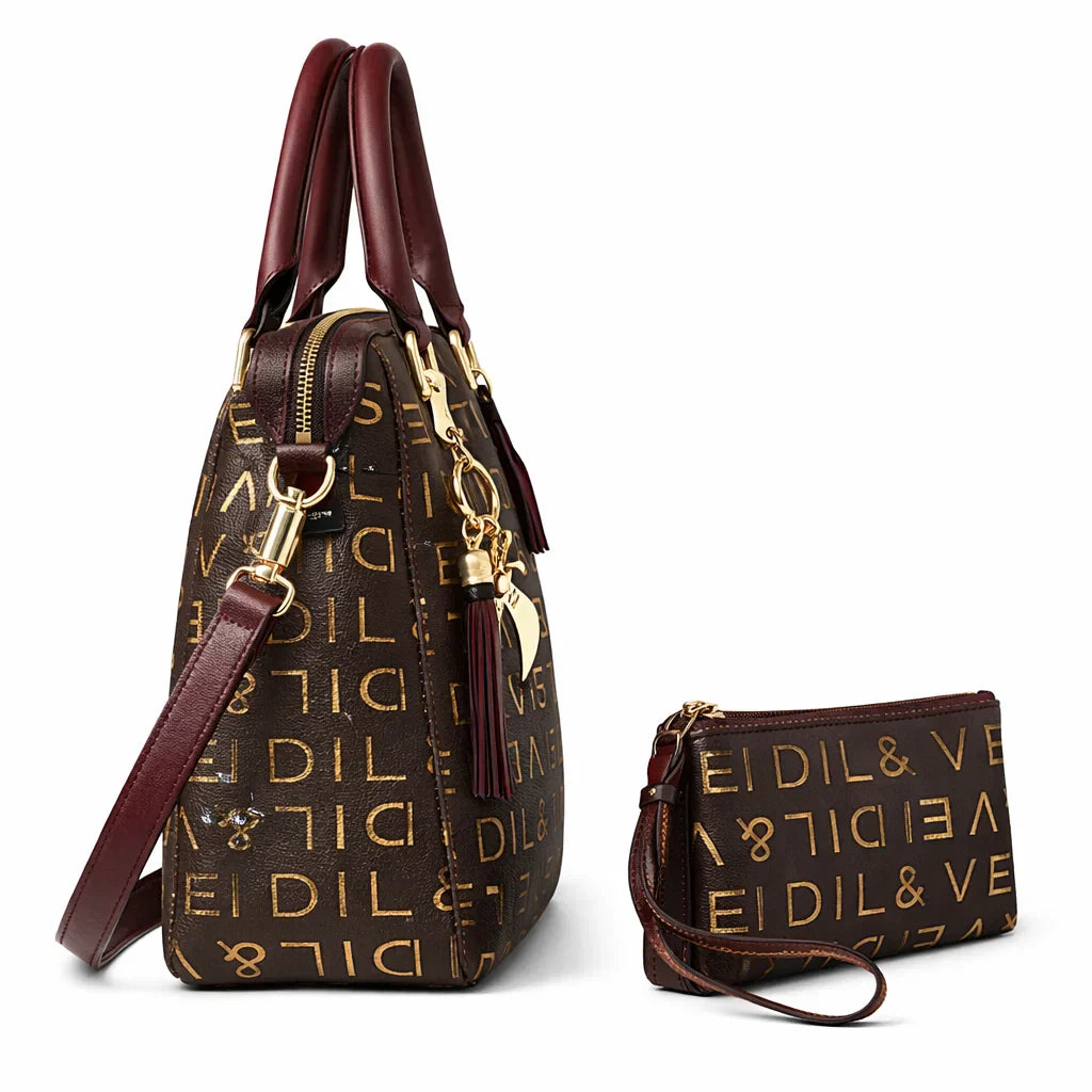 Bolso de Asa Corta de Piel para Mujer - Luxury Scale (2 en 1)