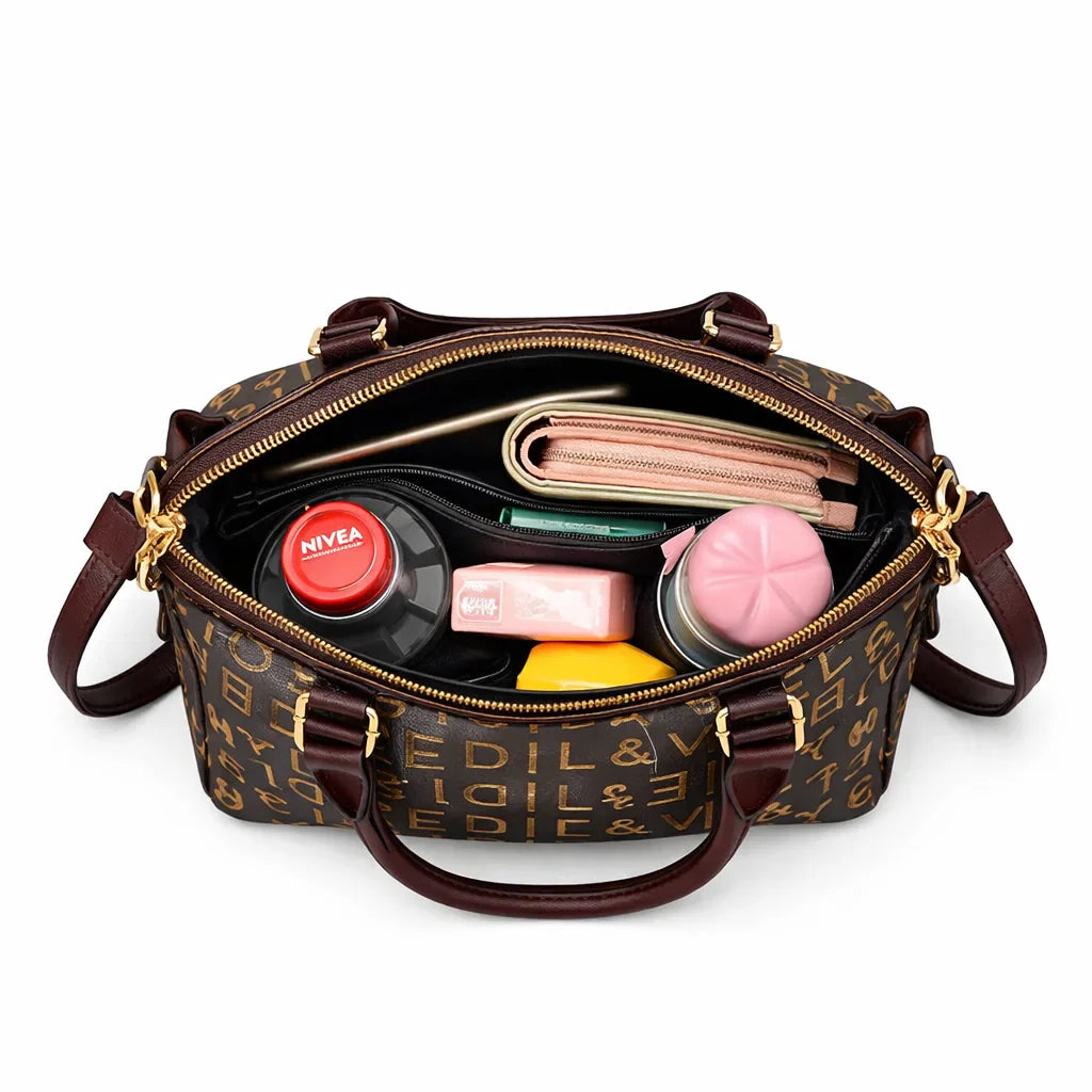 Bolso de Asa Corta de Piel para Mujer - Luxury Scale (2 en 1)