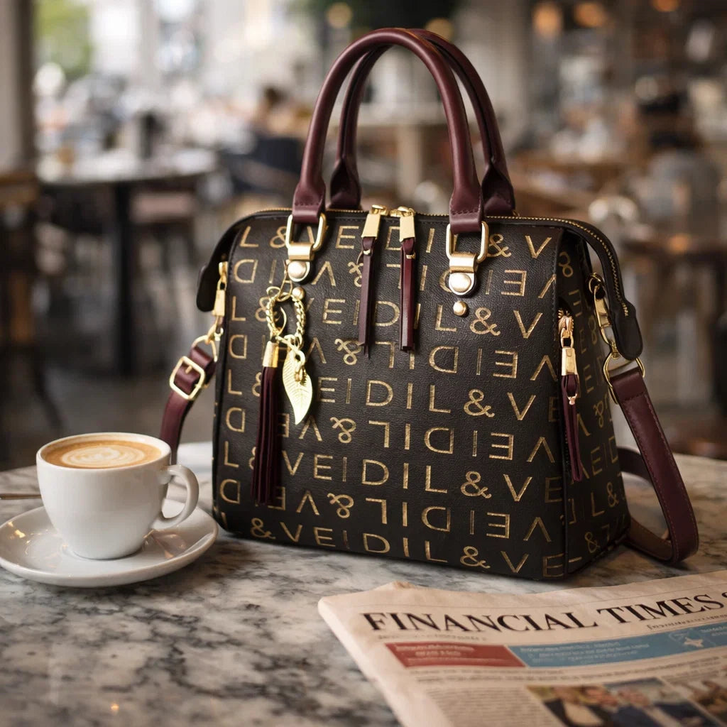 Bolso de Asa Corta de Piel para Mujer - Luxury Scale (2 en 1)