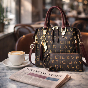 Bolso de Asa Corta de Piel para Mujer - Luxury Scale (2 en 1)