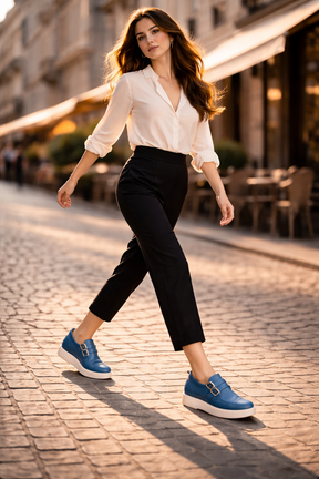 Mocasines de Piel con Plataforma para Mujer - Day Flex