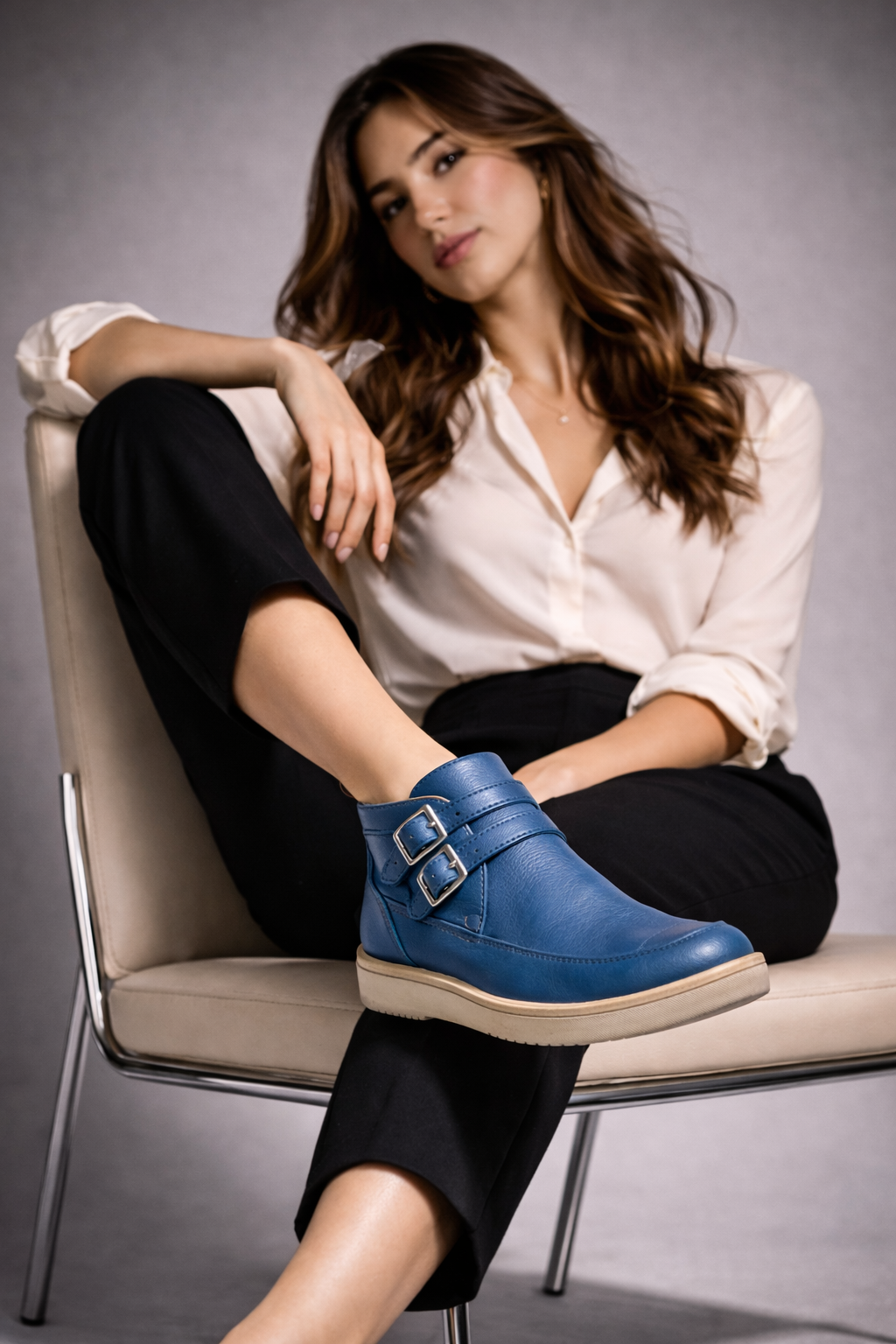 Mocasines de Piel con Plataforma para Mujer - Day Flex