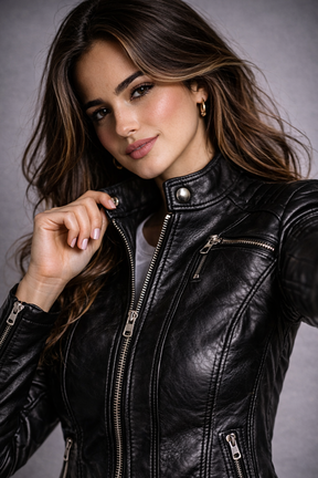 Chaqueta de Piel Acolchada para Mujer - Roma