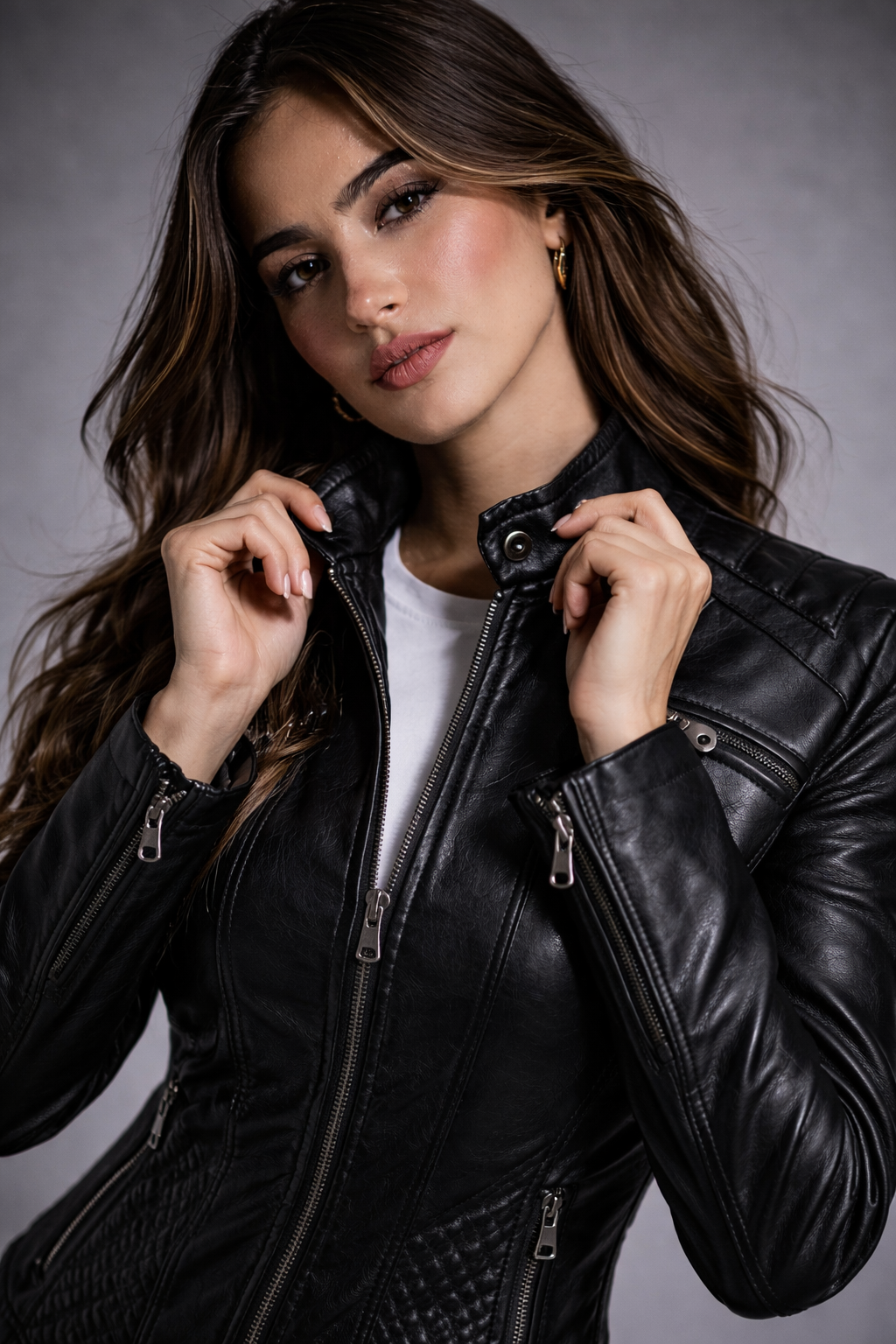 Chaqueta de Piel Acolchada para Mujer - Sentinels