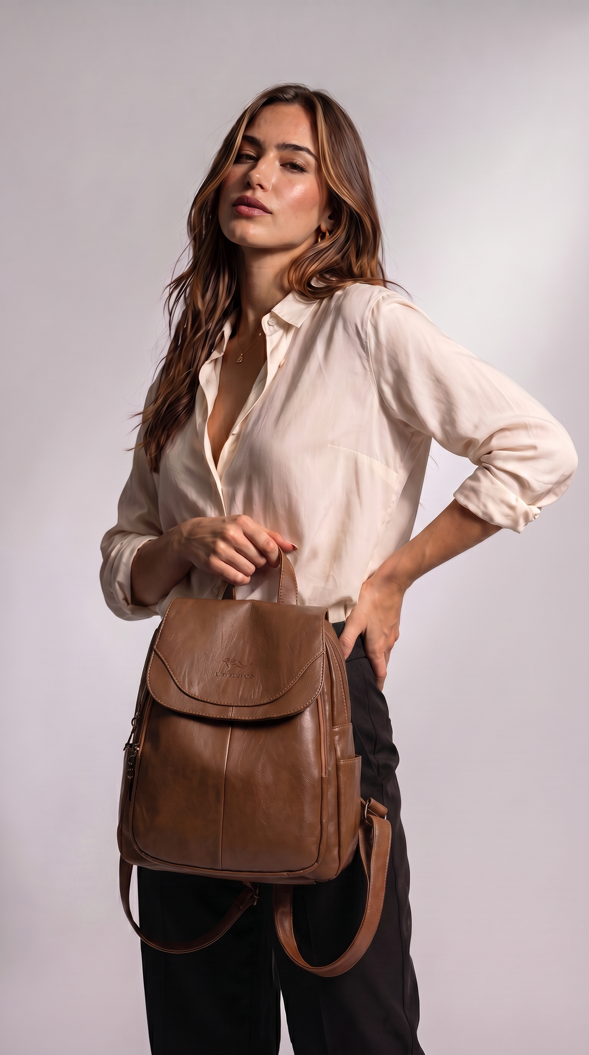 Mochila de Piel Italiana para Mujer - Eco