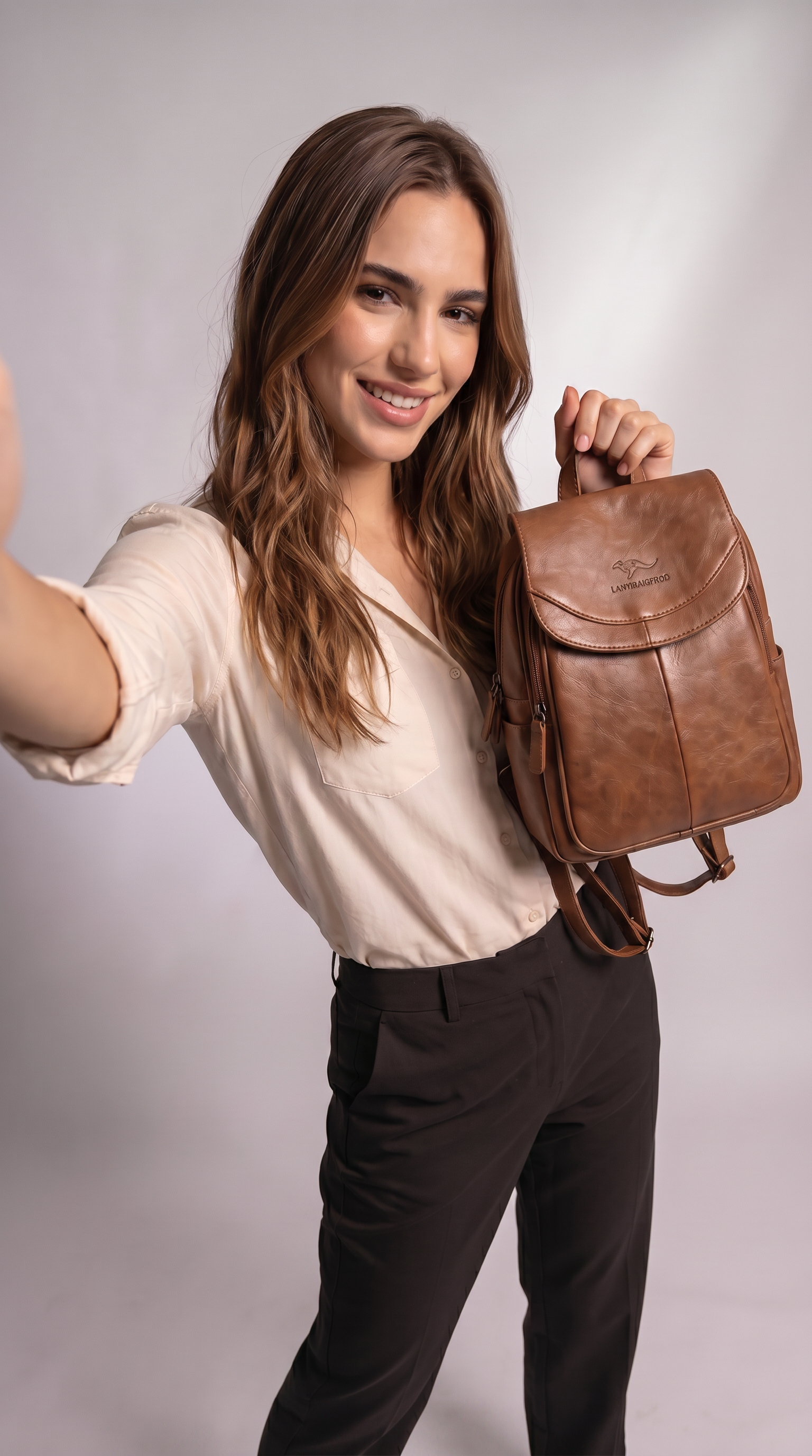Mochila de Piel Italiana para Mujer - Eco
