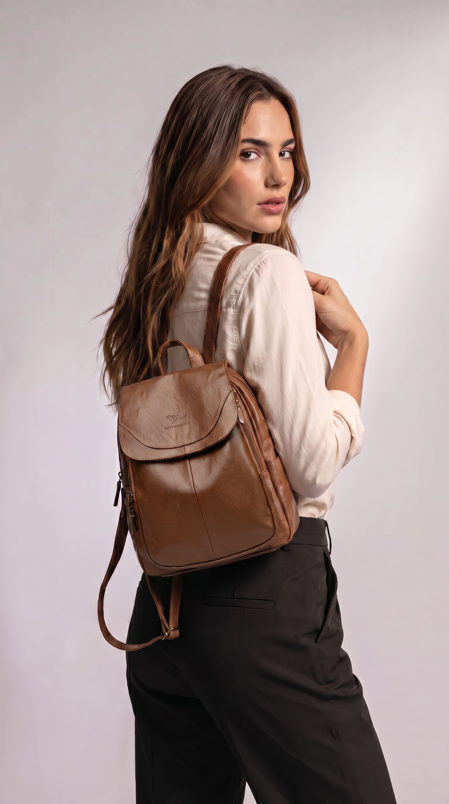 Mochila de Piel Italiana para Mujer - Eco