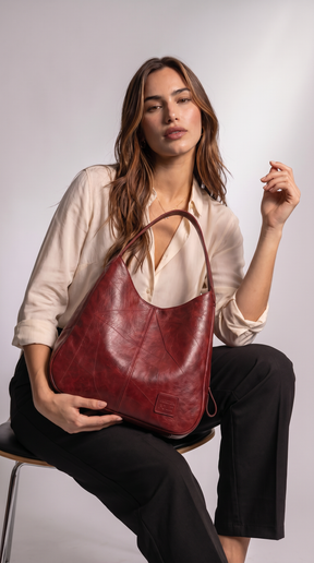 Bolso Hobo de Piel para Mujer - Berlim